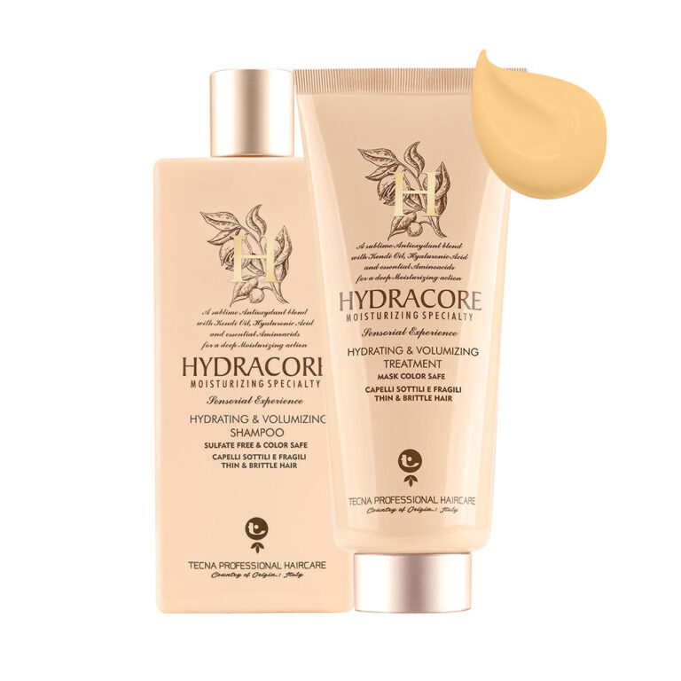 HYDRACORE Hydrating & Volumizing - Set 2 Prodotti Idratante per Capelli Secchi e Colorati - Fini