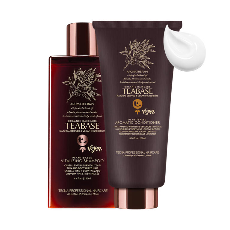 TEABASE VITALIZING - Set 2 Prodotti Energizzante per Capelli Naturali e Indeboliti