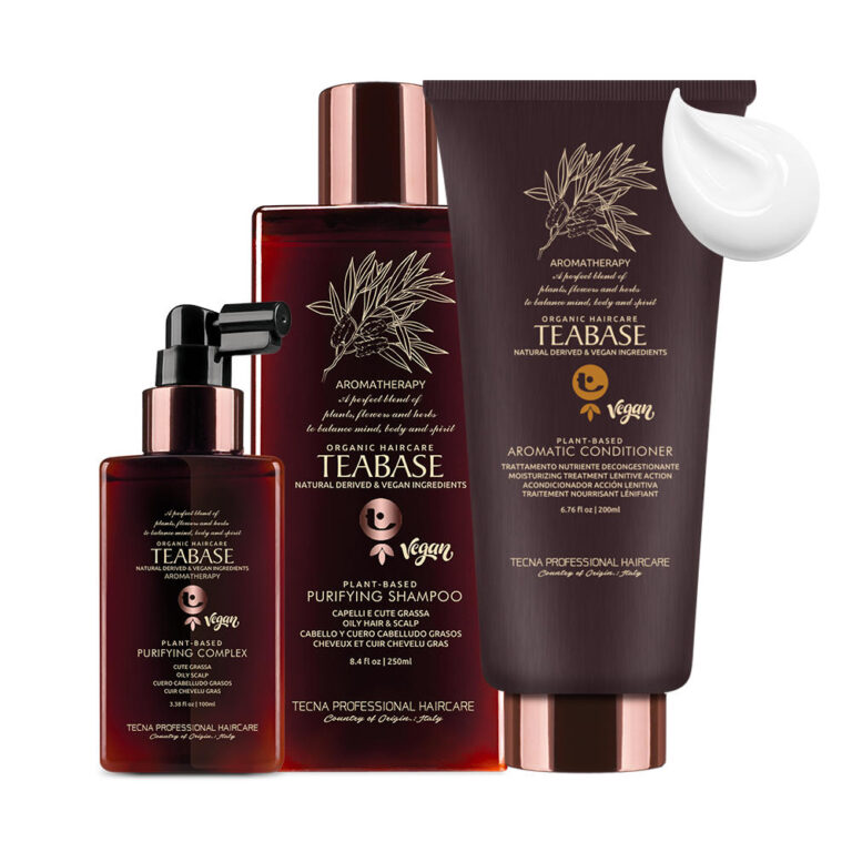 TEABASE PURIFYING - Set 3 Prodotti Sebonormalizzante per Cute e Capelli Grassi