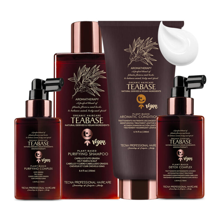 TEABASE PURIFYING - Set 4 Prodotti Sebonormalizzante per Cute e Capelli Grassi